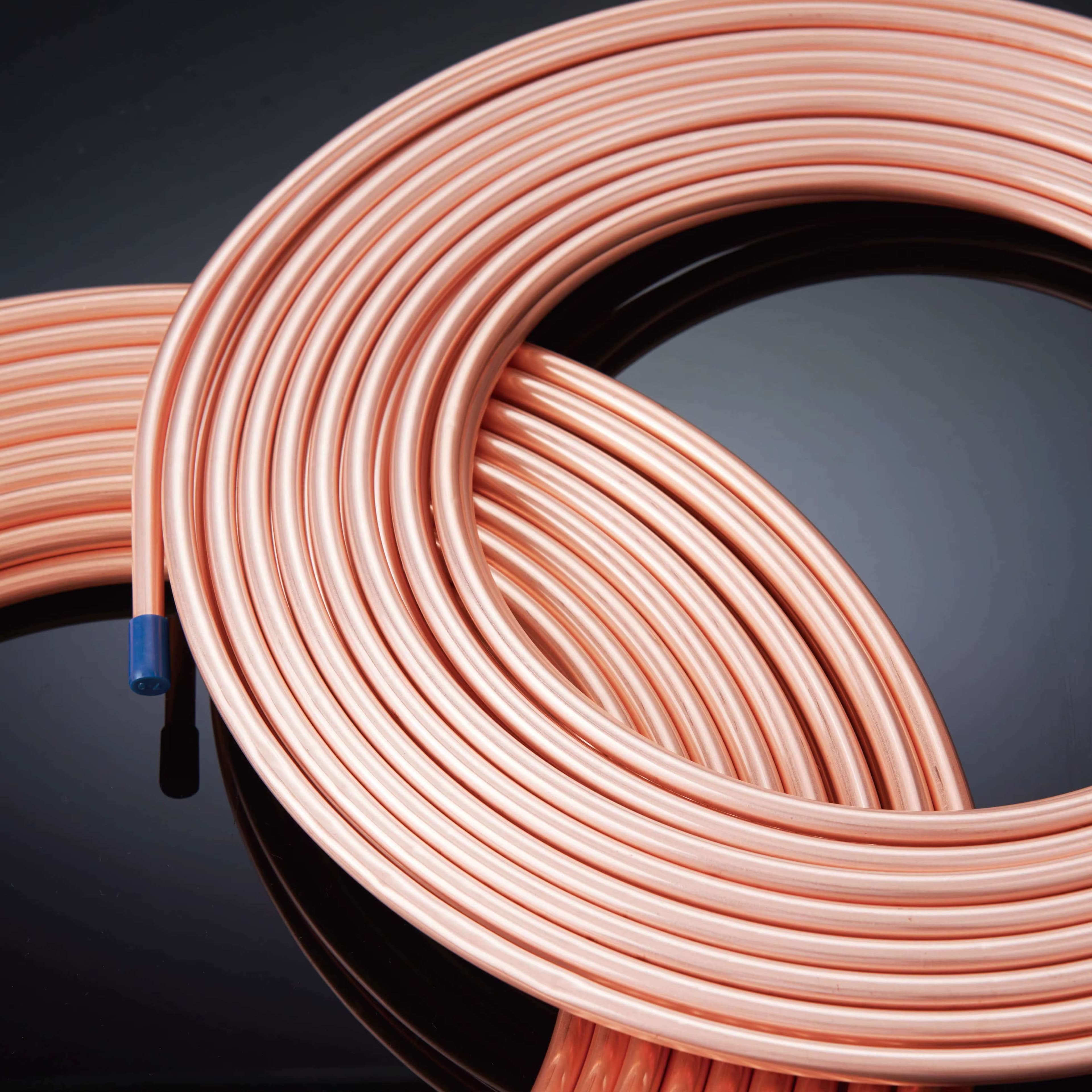 Труба медная 3/8" ASTM B68, УЗБЕКИСТАН, бухта 15 м. (9.52х0.65х15 м)